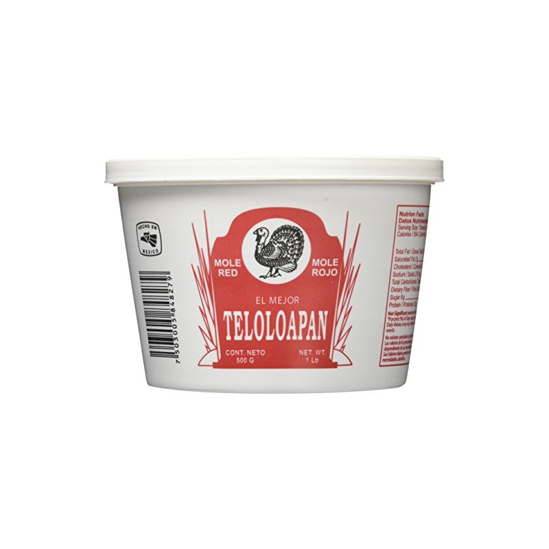 Teloloapan Mole Rojo - El Mejor, Red, 1 lb Tub