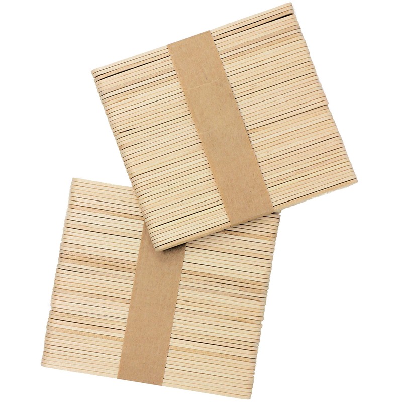 Lolly Sticks and Mini Pegs Natural Wooden 200pcs - 100