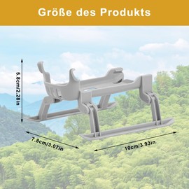 Silkwish Height Extension Landing Gear for DJI Neo - Drone Protector Accessories - Foldable Landing Gear Adjustable Landing Gear, Robust ABS Material & Protection Against Ground Contact (Grey)