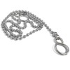 Bath/Kitchen Basin Plug Chain with Hooks, Chrome 18" (450mm)