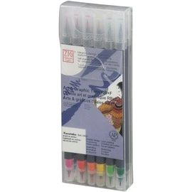 Kuretake Zig TUT9512VBA Art & Graphic Twin Basic Marker Set - 0.8mm, Set of 12, Fine Tip