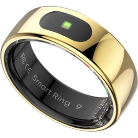 HPLSZCN Smart Touch Ring, Bluetooth Function, Smart Sport Fitness, Track the Rest, Your Exclusive Smart Butler ios/Android/CK (Rose Gold, 8)