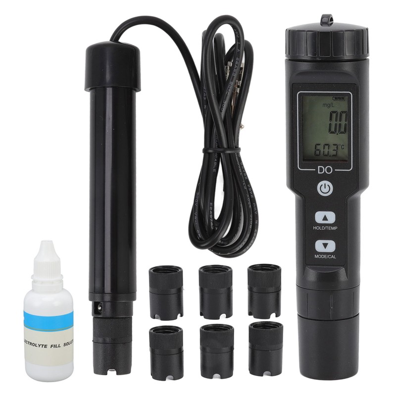 Dissolved Oxygen Meter Detachable Probe Digital Screen Display Dissolved Oxygen