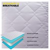 K&A Quilted Waterproof Mattress Protector, Ultrasoft Breathable Microfiber - Hypoallergenic
