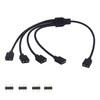 LANMINGLEL Argb Splitter Cable 5V 1 Female to 4 Female