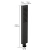 Gaosin Brass Handheld Shower High Pressure Single Function Black Hand