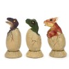 3PCS Cute Hatching Growing Dinosaur Eggs Model with Base for