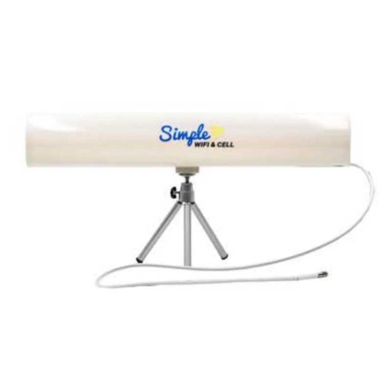 Simplewifi White Yagi Indoor Desktop Cantenna Wi-Fi 2.4 GHz WiFi