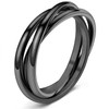 DURSI Trinity Interlocked Rolling Triple Ring for Women Girls Kids,