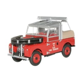 Oxford Diecast Model 1:76 British Rail Land Rover 88" Fire Tender Collectable