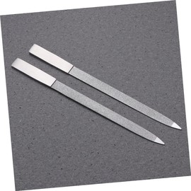 Baluue 3pcs Nail Files Manicure Tools Double Sided Fingernail Files Nail Art Tools Trimmer Made of Stainless Steel