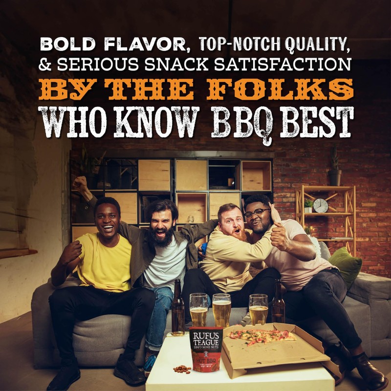 Rufus Teague Hot BBQ Honey Roasted Nuts Mix, Sweet &