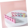 SAFIGLE 30Pcs Manicure Toe Separators Gradient Heart Shape Soft Nail