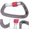 7075 Aviation Aluminum Master Lock Carabiner D Ring Safety Buckle