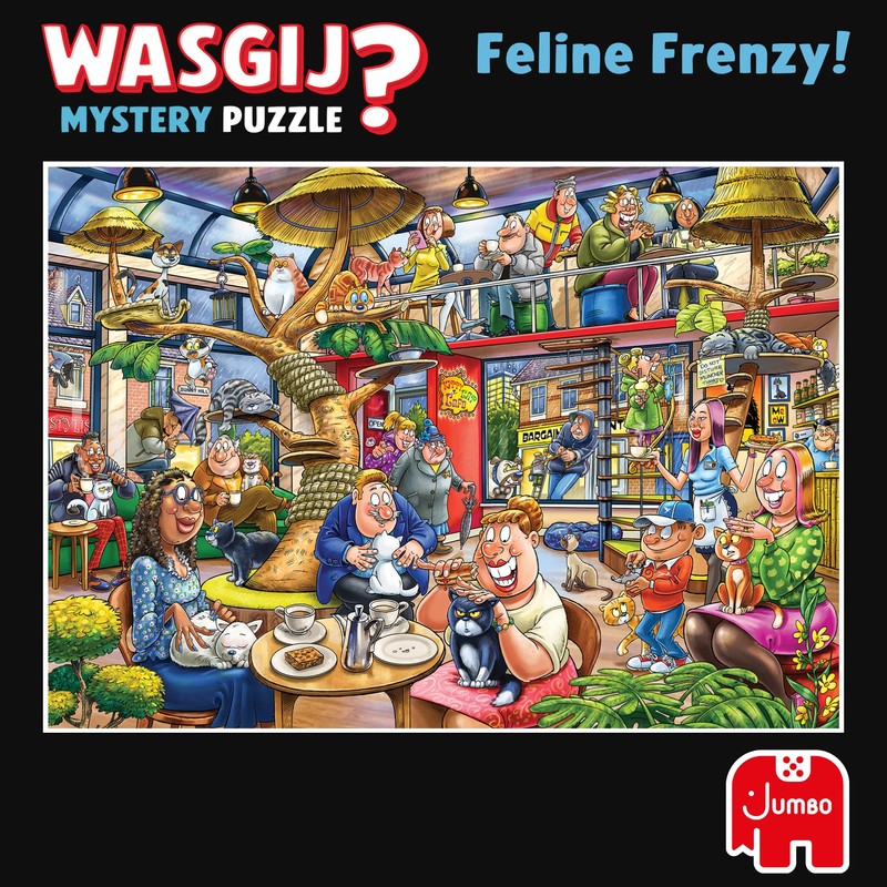 Wasgij Mystery 28 Feline Frenzy Jigsaw Puzzle 1000 Pieces