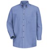 Red Kap Men's Poplin Dress Shirt, Light Blue, 4X-Large