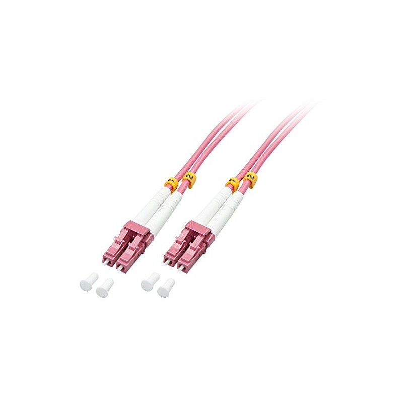 Lindy 46344 Duplex Fiber Optic Cable, OM4 LC/LC 10 m