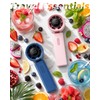 TUNISE Mini Handheld Fan, Pink Portable Turbo Fan with LCD
