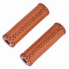 Handlebar Grips Three Color Retro Leather Bike Cover Grip for