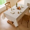 Anaado Cotton Table Cloth for Dining Table 4 Seater, Linen