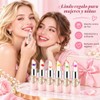 FirstFly - Juego de 6 lápices labiales nutritivos de larga
