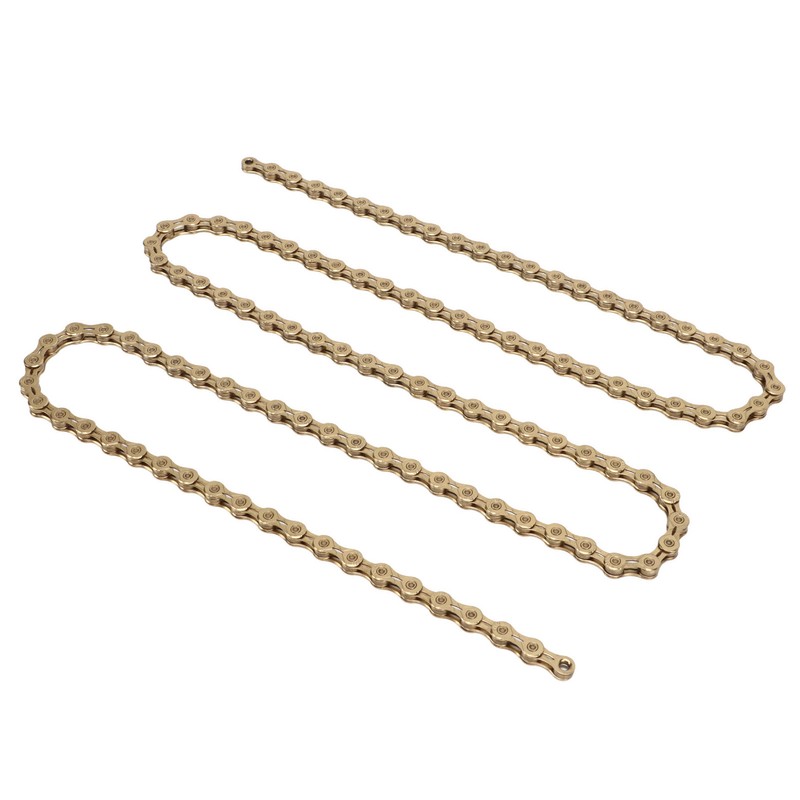Mountain Bike Chain 10 Speed High Carbon Steel Gold Hollow