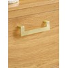 JIASENBAO 5 Pack Gold Cabinet Pulls 5" Hole Center Brushed