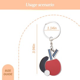 Pingpong Gifts for Son Grandson Birthday Gifts for Pingpong Lover Gifts for Women Men Table Tennis Racket Keychain Gift for Husband Boyfriend Sport Gifts for Table Tennis Player Gifts for Daughter