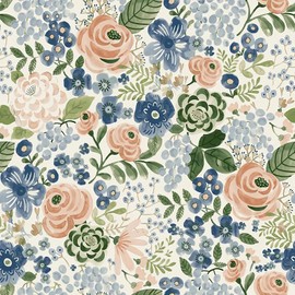 Wudnaye Floral Wallpaper Peel and Stick Wallpaper Vintage Floral Contact Paper 17in×118in Watercolor Wallpaper Self Adhesive Waterproof Wallpaper for Bathroom Cabinets Removable Contact Paper Vinyl