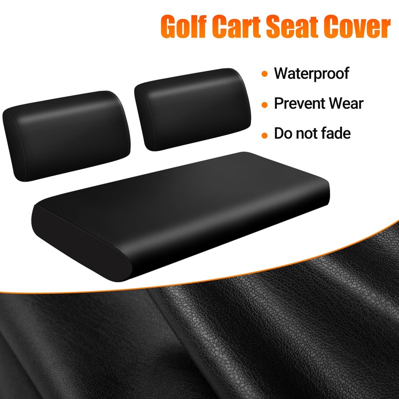 ZWPARTS Golf Cart Front Seat Covers Staple On Replacement for
