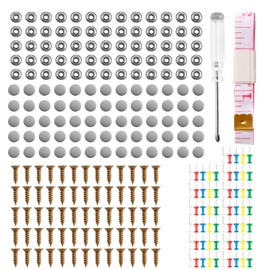 60 Pairs of Screws for Car Roof Repair, Roof Liner Repair Kit, Fire Hole Repair Kit, Car Canopy Repair, Repair Tool for Car Roof, Rivet Repair, Car Upholstery, Sky Tacks (Grey)