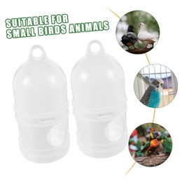 iplusmile Pigeon Water Dispenser - Pack of 2 Plastic Pigeon Drinkers for Pigeon Birds Automatic Feeder for Birds (White)