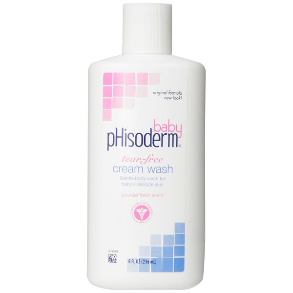 pHisoderm Baby Tear-Free Cream Wash 8 oz (Pack of 2)
