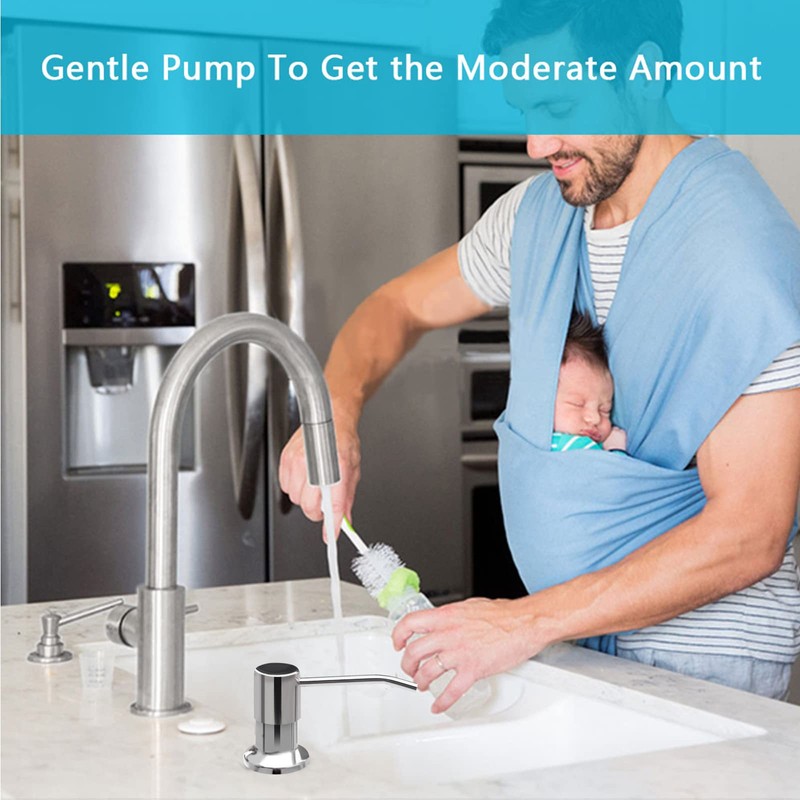izolor Soap Dispenser for Kitchen Sink, Kichen Sink Soap Dispenser,