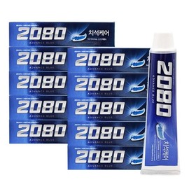 Aekyung 2080 Advance Blue Tartar Care Toothpaste 120g x 10 / 애경 2080 어드밴스 블루 치석케어 치약 120gx10개