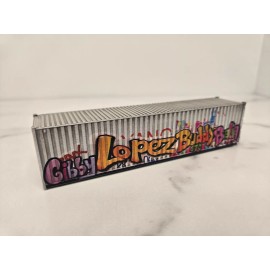 evemodel HO Scale Shipping Containers With art and or Grafitti can be clean or weathered - Lopez Talk Weathered