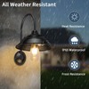 Ufelizor Solar Barn Light, Solar Wall Sconce Light Outdoor with