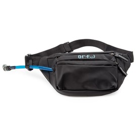 HY-FAN Handy On-The-Go Hydration Water-Repellent Malecon Premium Pack, Includes Magnetic Tube Holder and Extra-Wide Comfort Strap, 17 Fluid Ounce Capacity (1, Black)