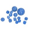 15pcs Complete Polyhedral Dice Set Acrylic D3 to D100 Spherical