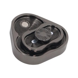 Magnetic Fidget Slider, Adult Fidget Toys, Metal Triangle Rotary Hand Push Slider Stress Relief Toy, Metal Magnetic Office Desk Toys Adult EDC Casual Fidget Toy Gifts for Men