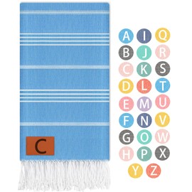 Antfuny Monogram Turkish Towel Beach Blanket Mat Pool Jetski Necessities Float Accessories Water Park Essentials Paddle Boat Kayak Gear Lake Floats Stuff Day River Gadgets Water Bike Supplies