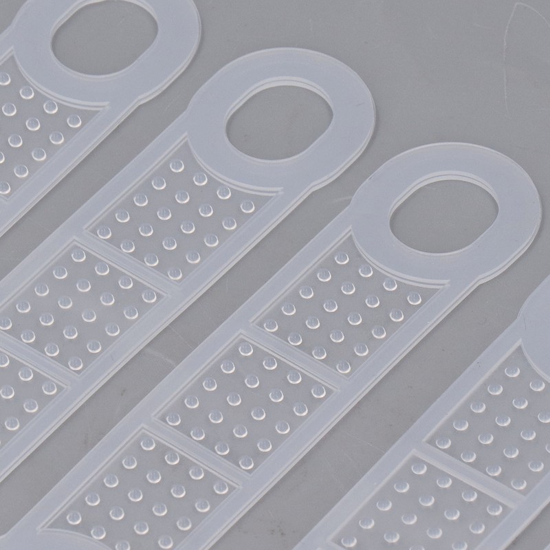 100pcs Clear Non Slip Silicone Clothes Hanger Grips Increased Friction