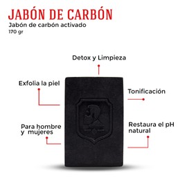 MEL BROS CO. - Activated Charcoal Soap - Jabón de Carbón Activado (170 gr / 6 oz.) Desintoxica, limpia y exfolia la Piel.