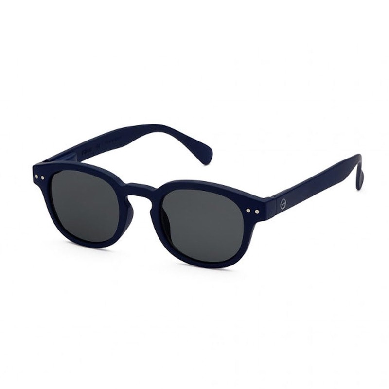 Ijipiji Junior Sunglasses for Kids, #C Model, Boston (Navy Blue/Gray),