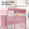 ECOLOVI Small 3 Tier Printer Stand for Under Desk, Height