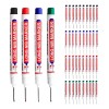 40pcs Marcador Punta Larga Ideal Para Orificios Profundos