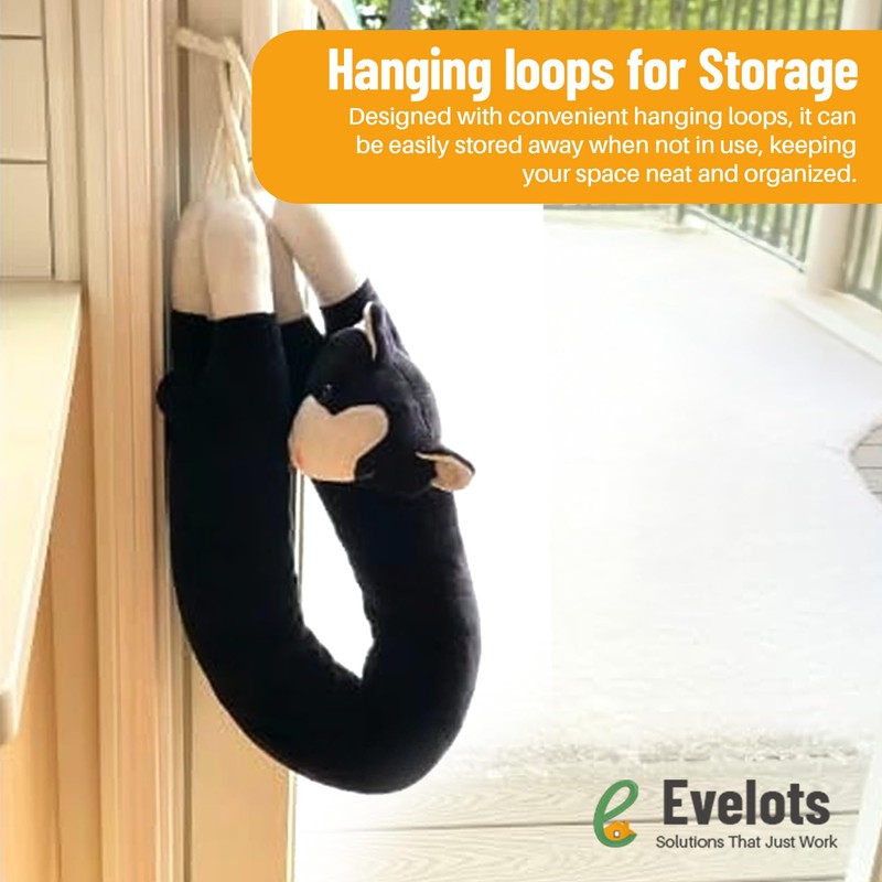 Evelots Under Door Cat & Dog Draft Stopper - Weighted