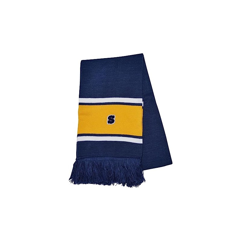 Urban Classics Unisex Scarf, Spaceblue/California ayellow/white