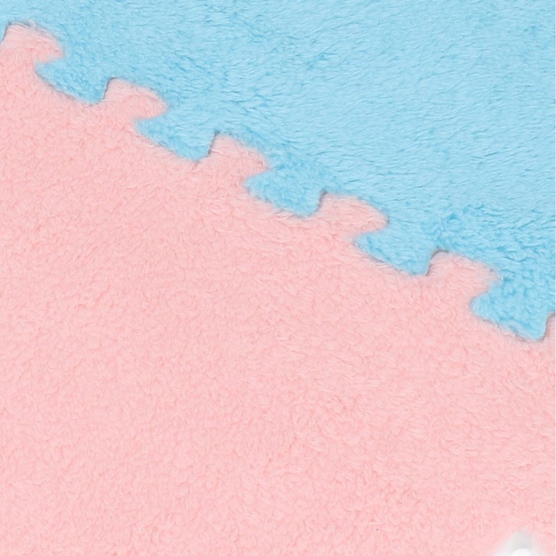 Plush Foam Interlocking Floor Carpet Soft Non Slip Cuttable Interlocking