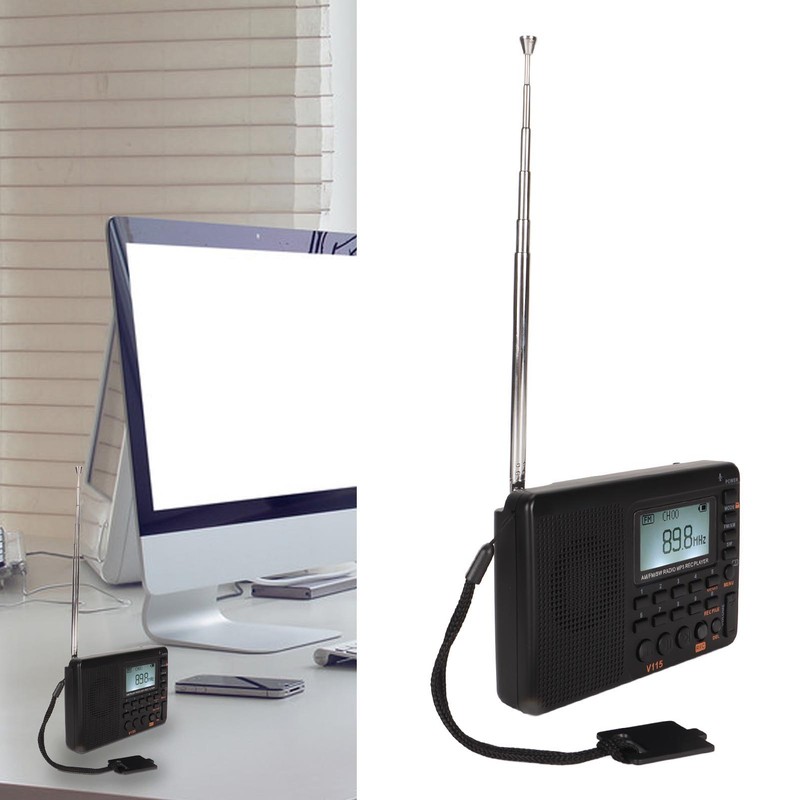 Full Band Recording Radio FM AM MP3 Player LCD Backlight